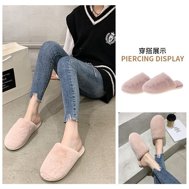 不露趾毛絨拖鞋 室內拖鞋 柔軟拖鞋 毛茸茸拖鞋 不露趾拖鞋 毛毛拖鞋 保暖拖 室內拖 拖鞋 居家拖鞋【JJ0536】-細節圖4
