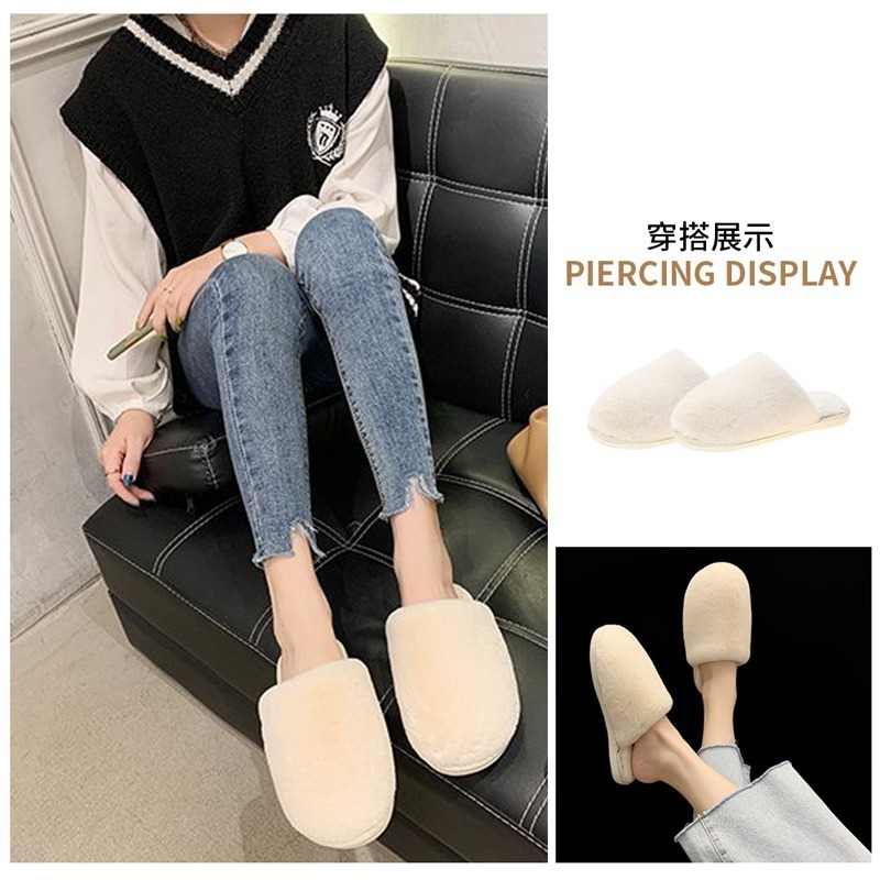 不露趾毛絨拖鞋 室內拖鞋 柔軟拖鞋 毛茸茸拖鞋 不露趾拖鞋 毛毛拖鞋 保暖拖 室內拖 拖鞋 居家拖鞋【JJ0536】-細節圖5