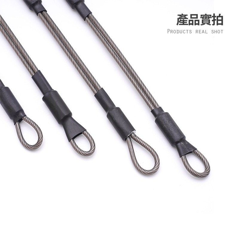安全帽防盜掛繩 不鏽鋼繩 防盜繩 防盜鋼絲 鋼索 吊繩 鋼線 不鏽鋼 安全帽用 機車安全帽掛繩 登山掛繩【CY0051】-細節圖6