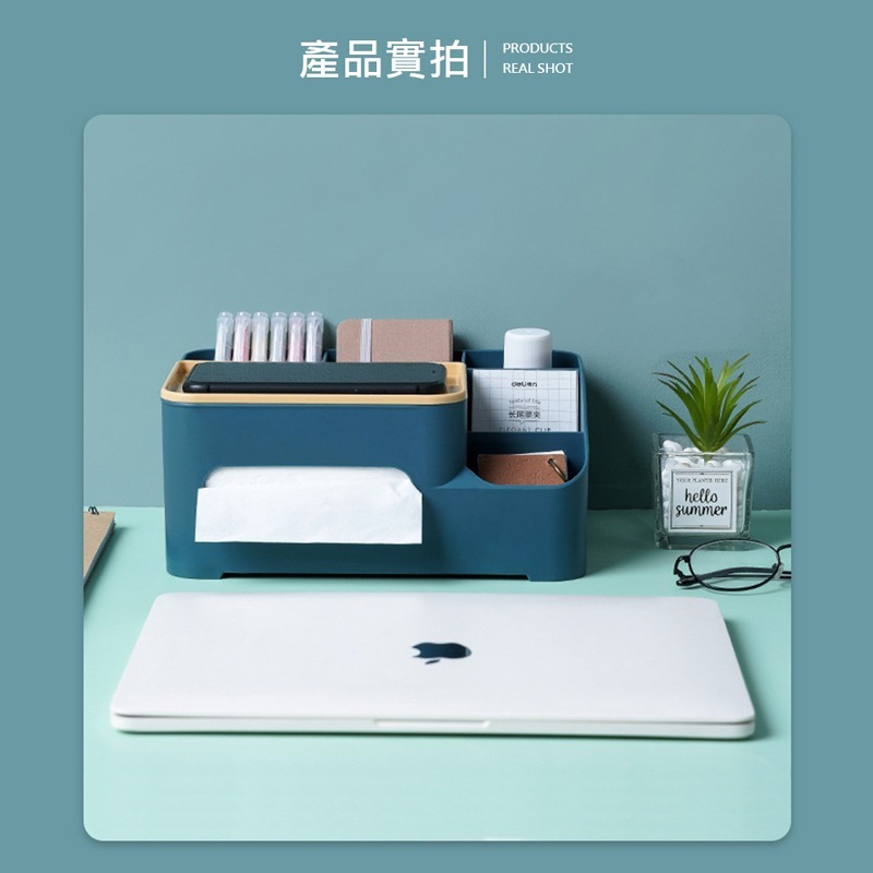 多功能撞色紙巾盒 衛生紙盒架 紙巾盒 收納盒 多功能面紙盒 桌上收納 簡約 質感 收納盒 置物盒 【JJ0144】-細節圖8