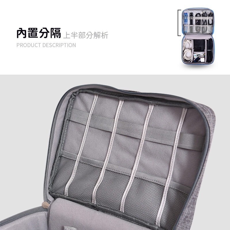 防水3C收納包 防水收納包 充電線收納包 旅行收納包 防水包 防水收納包 工作包 化妝包 收納包【3C0064】-細節圖3