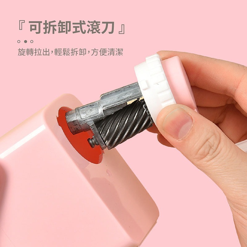 得力手搖削鉛筆機 削鉛筆機 手搖削鉛筆 三角筆桿 六角筆桿 圓桿 鉛筆 文具 色鉛筆 削筆機 鉛筆機【WJ0151】-細節圖4