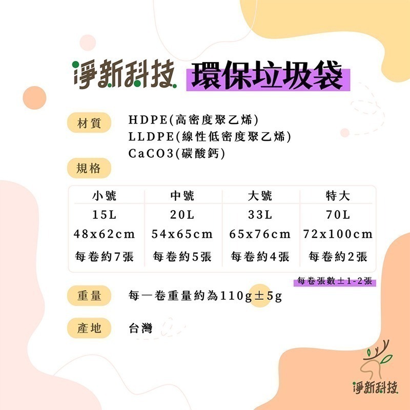 淨新 原色垃圾袋 台灣製 垃圾袋 原色 彩色 垃圾 袋子 垃圾袋子 塑膠袋 清潔袋 廁所用 家用垃圾袋【CC0440】-細節圖2