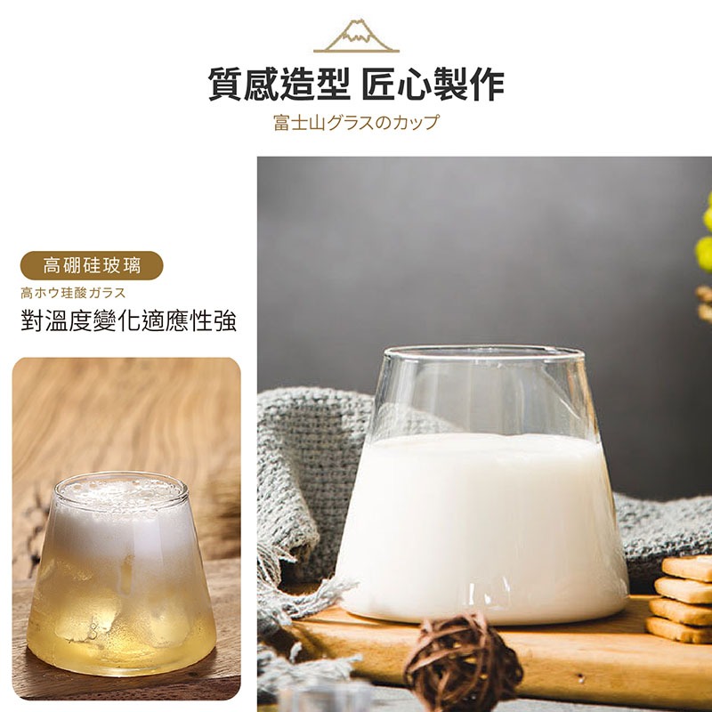 富士山玻璃杯 玻璃杯 甜點杯 果汁杯 酒杯 杯子 牛奶杯 沙拉杯 咖啡杯 啤酒杯 雞尾酒杯 威士忌杯【CC0447】-細節圖4