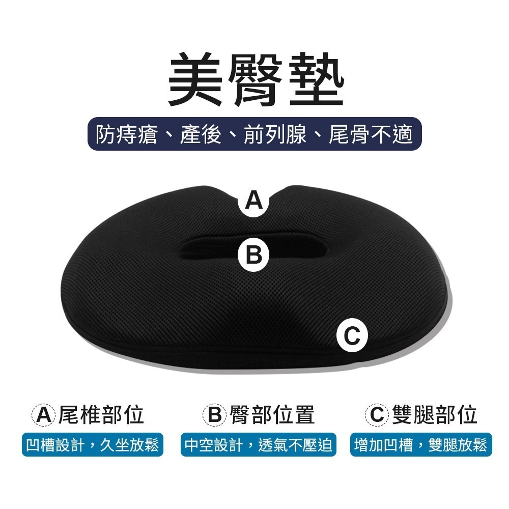 美臀坐墊 記憶棉座墊 4D美臀坐墊 痔瘡坐墊 天鵝絨記憶坐墊 汽車坐墊 透氣坐墊 椅墊 美臀墊 座墊【JJ0081】-細節圖2