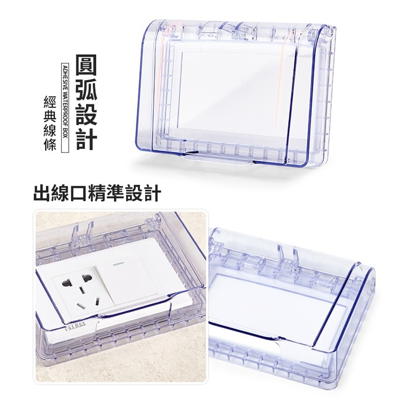 插座防水蓋 防水 防電 插頭蓋 插座蓋 防塵蓋 浴室插頭保護蓋 防潑水 防觸電 蓋子 小孩保護蓋【JJ0554】-細節圖5