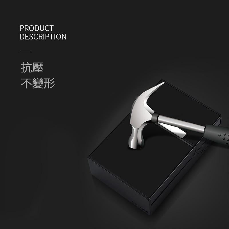 鋁合金菸盒 鋁合金 鐵煙盒 時尚 菸盒 煙盒 金屬盒 香菸盒 打火機磁吸 放煙盒 防水菸盒【OT0018】-細節圖4