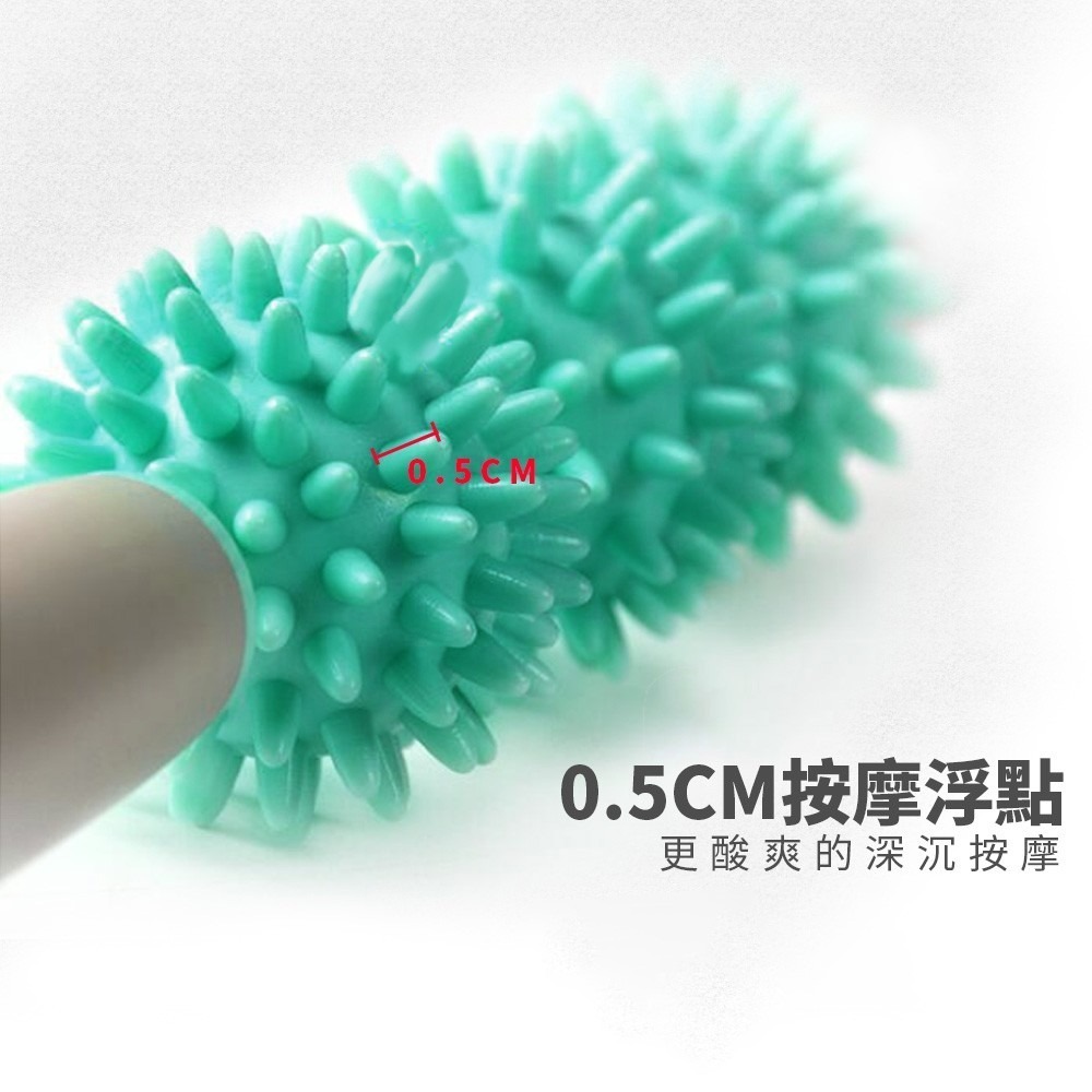 3球肌肉按摩棒 肌肉按摩 刺蝟球 按摩棍 舒壓棒 肩膀按摩器 背部按摩 頸椎按摩棒 放松筋膜棒 肌肉滾棒【YD0026】-細節圖3
