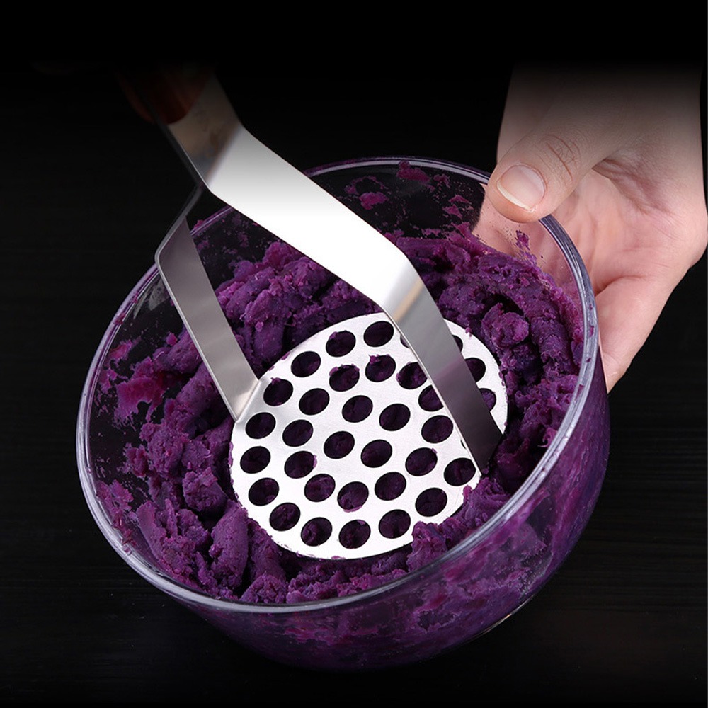 不鏽鋼 馬鈴薯壓泥器 壓薯器 薯泥器 壓泥器 搗碎器 搗泥器 輔食搗碎器 廚房用品【CC0067】-細節圖8