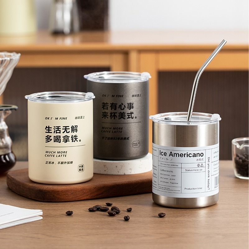 不鏽鋼隨行杯 保溫杯 咖啡杯 隨行杯 吸管杯 水壺 冰霸杯 350ml 600ml 保溫瓶 環保杯【CC0413】-細節圖7