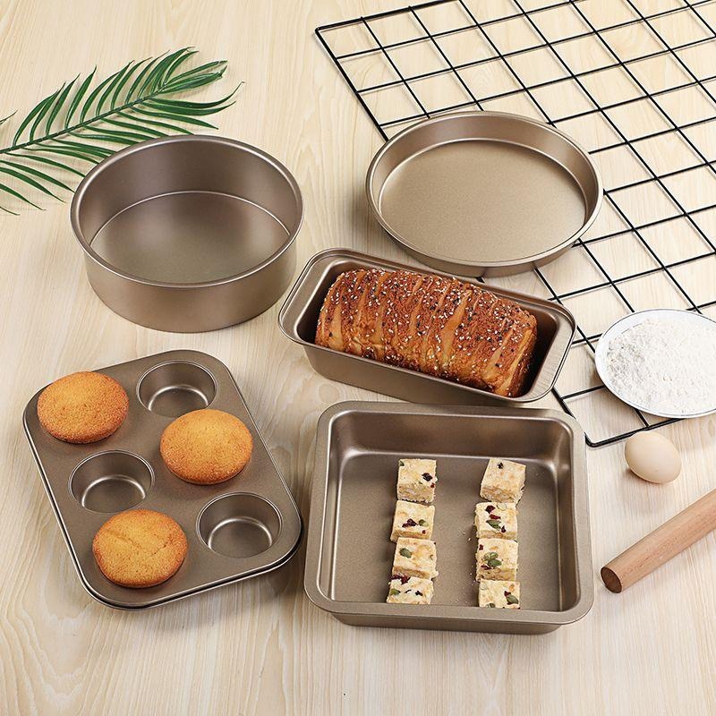 金色蛋糕模具 烘焙模具 碳鋼模具 披薩 麵包 吐司 烘焙 蛋糕模具 瑪芬 杯子蛋糕 烤箱 烤盤【CC0110】-細節圖7