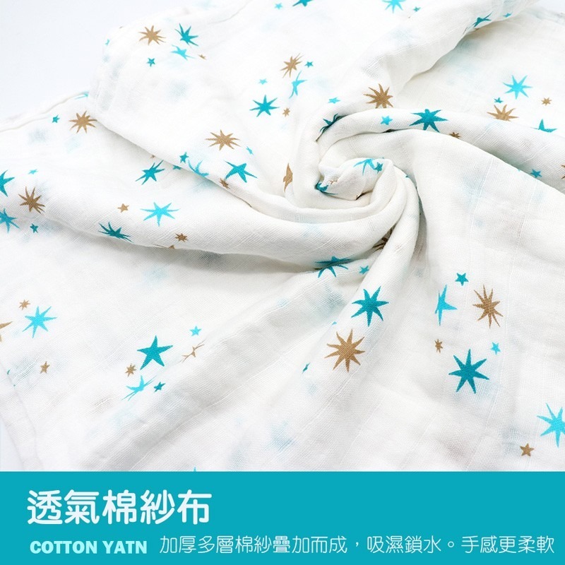 棉紗包巾 寶寶棉沙包巾 寶寶柔軟紗布蓋毯 包巾 嬰兒包巾 紗布巾 純棉紗布包巾 透氣涼爽  口水巾【YY0017】-細節圖5