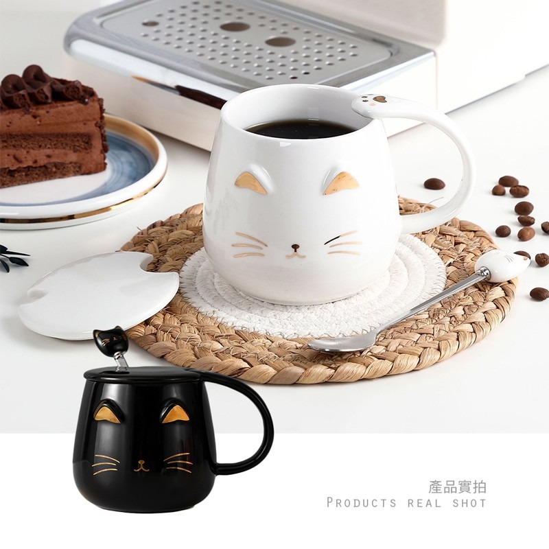 猫咪陶瓷杯 咖啡杯 水杯 貓咪造型杯 貓咪咖啡杯 貓造型 下午茶杯馬克杯 【CC0265】-細節圖6