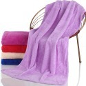 04.珊瑚絨素款浴巾紫色