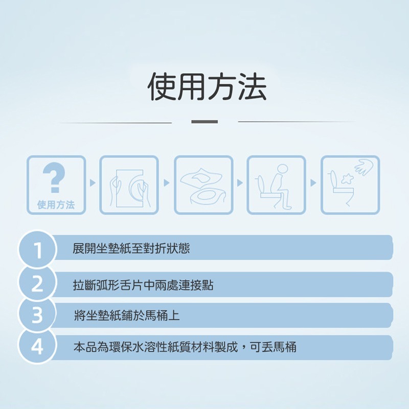 水溶性馬桶坐墊 10入 馬桶坐墊紙 拋棄式馬桶坐墊 一次性馬桶坐墊 環保馬桶坐墊紙 坐墊紙 馬桶坐墊【WY0195】-細節圖5