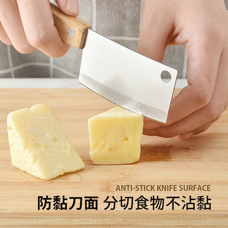 迷你小菜刀 小菜刀 IG迷你菜刀 迷你菜刀 蛋糕甜點刀 起司刀 切菜刀 水果刀 迷你刀具 木柄小菜刀【CC0469】-細節圖6