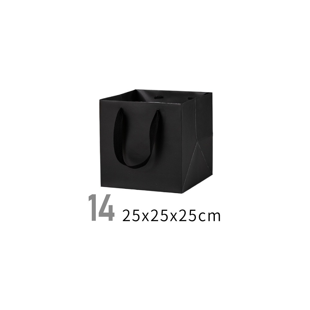 黑色手提紙袋 黑色紙袋 手提紙袋 紙袋 直式紙袋 橫式紙袋 禮品袋 手提袋 包裝袋 禮物袋 袋子【SN0398】-規格圖6