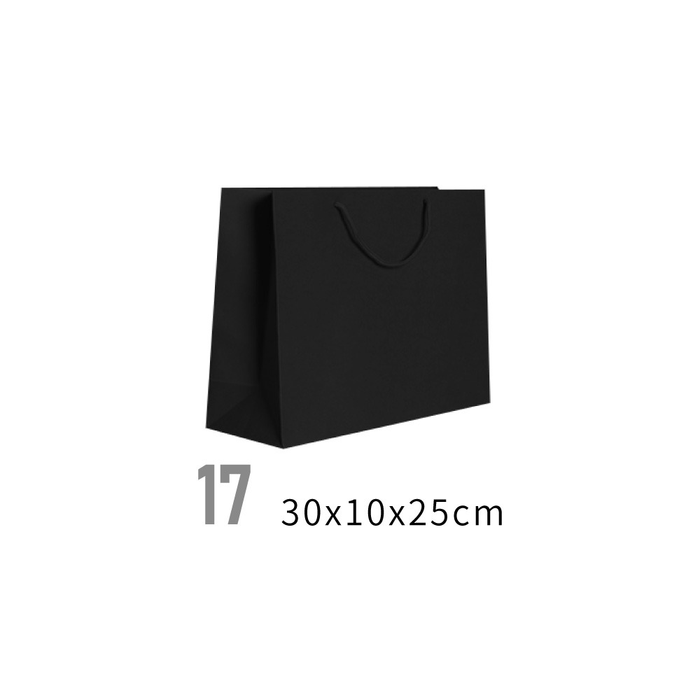 黑色手提紙袋 黑色紙袋 手提紙袋 紙袋 直式紙袋 橫式紙袋 禮品袋 手提袋 包裝袋 禮物袋 袋子【SN0398】-規格圖6