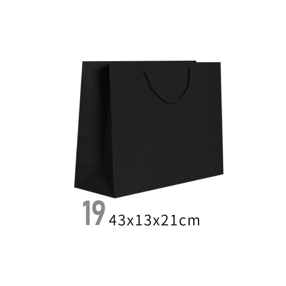 黑色手提紙袋 黑色紙袋 手提紙袋 紙袋 直式紙袋 橫式紙袋 禮品袋 手提袋 包裝袋 禮物袋 袋子【SN0398】-規格圖6