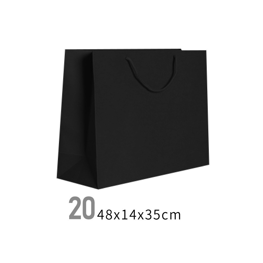 黑色手提紙袋 黑色紙袋 手提紙袋 紙袋 直式紙袋 橫式紙袋 禮品袋 手提袋 包裝袋 禮物袋 袋子【SN0398】-規格圖6