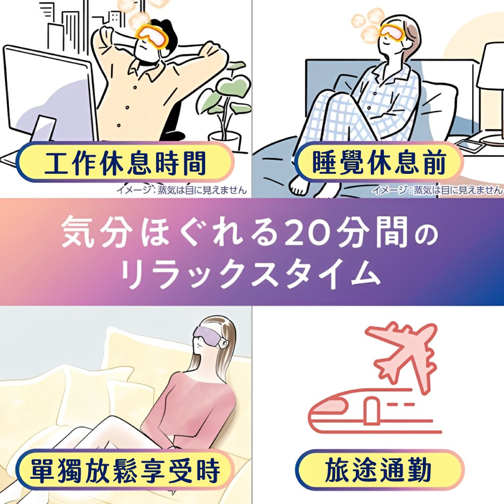 日本花王KAO 美舒律 蒸氣眼罩12入 溫感蒸氣眼罩 蒸氣眼罩 眼罩 熱敷眼罩 發熱眼罩 溫熱眼罩【JJ0754】-細節圖7