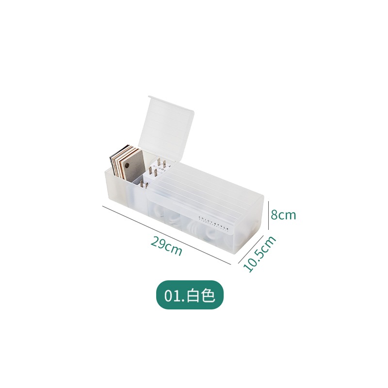 半透明充電線收納盒 集線盒 數據線收納盒 電線收納 線材收納盒 傳輸線收納 3C收納盒 收納盒【SN0390】-規格圖6