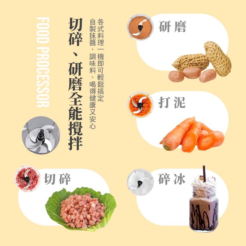 Kolin歌林 萬用食物調理機 攪碎神器 電動蒜泥機 攪拌機 攪拌器 調理機 料理機【DZ0060】-細節圖3