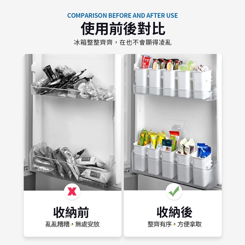 冰箱側門收納盒 冰箱收納盒 桌面收納盒 冰箱側門置物盒 抽屜盒 抽屜收納盒 置物盒 小物件整理盒【CC0387】-細節圖3