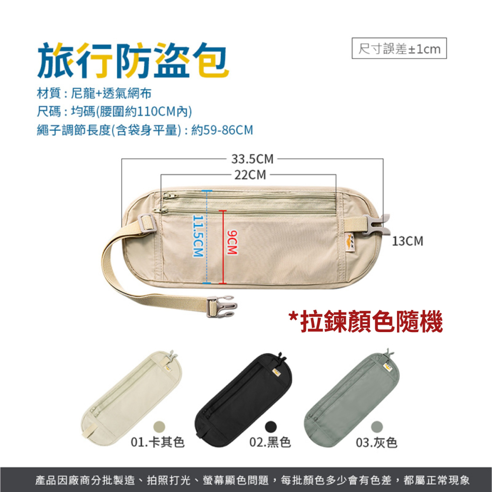 旅行防盜包 防盜腰包 貼身腰包 防盜包 旅行貼身包 隱形護照包 防偷包 出國旅遊 隱藏腰包 收納腰包【PJ0093】-細節圖6