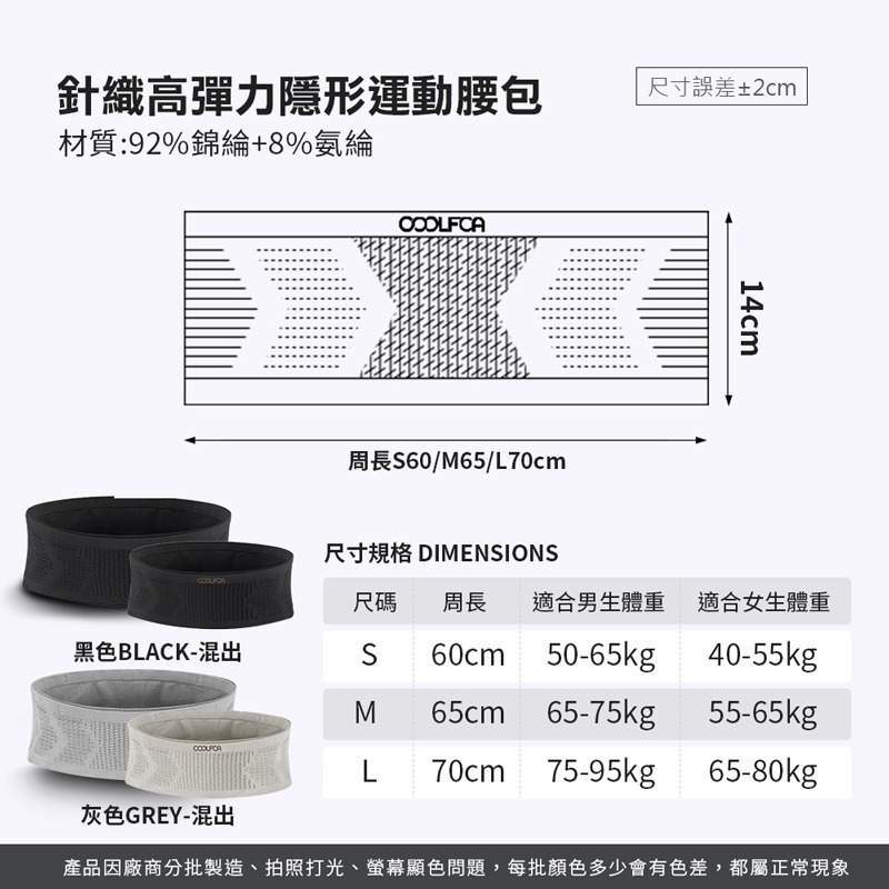 針織高彈力隱形運動腰包 隱形運動腰包 針織腰包 運動腰包 隱形腰包 高彈力腰包 旅行腰包 貼身腰包【PJ0094】-細節圖7