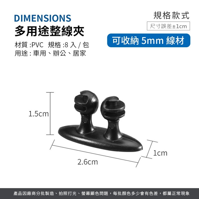 整線夾 車用整線夾 整線器 固定夾 固定線夾 充電線收納 集線器 捲線器 汽車收納【SN0263】-細節圖2