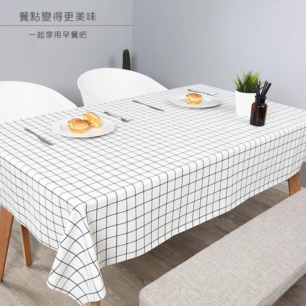 北歐風桌巾 防水防油 格子 餐巾 桌巾 桌墊 隔熱墊 桌布【CC0043】-細節圖8
