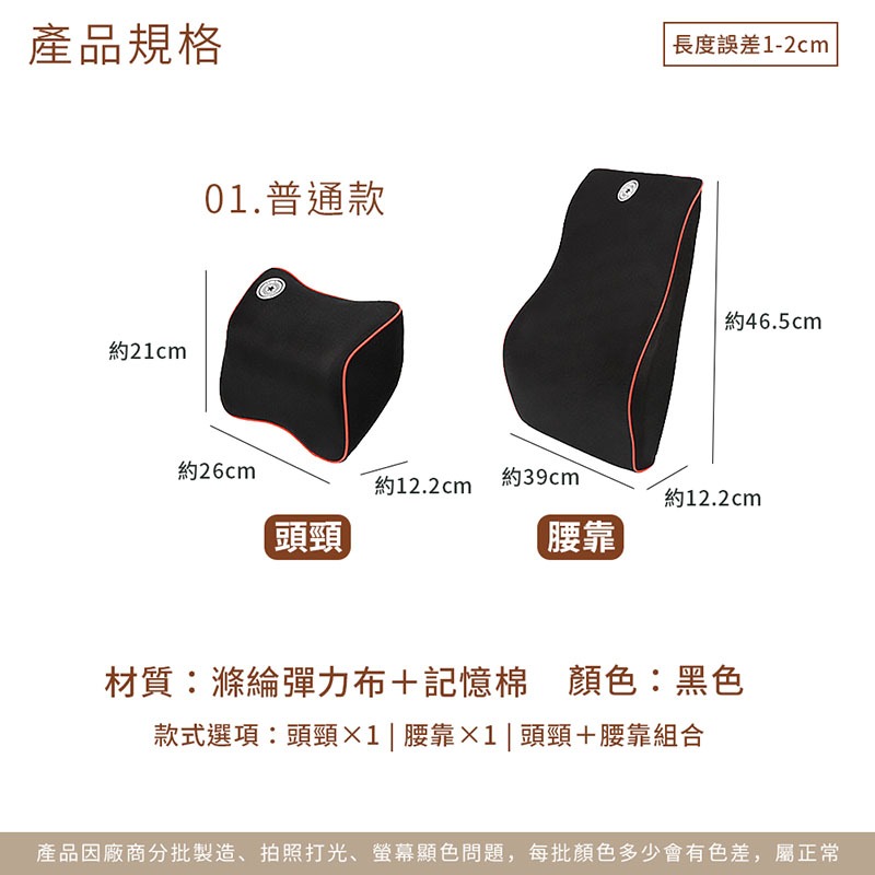 品質認證 汽車靠枕 椅背墊 人體工學 9D車用枕頭 汽車 靠枕 腰靠 車用 靠墊 車枕 頭枕 記憶枕【CY0034】-細節圖2