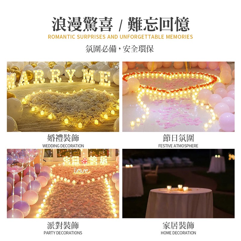 LED淚滴蠟燭燈 蠟燭小夜燈 電子蠟燭 安全無煙蠟燭 LED 小夜燈 蠟燭燈 求婚燈 告白燈 露營燈【DZ0178】-細節圖3