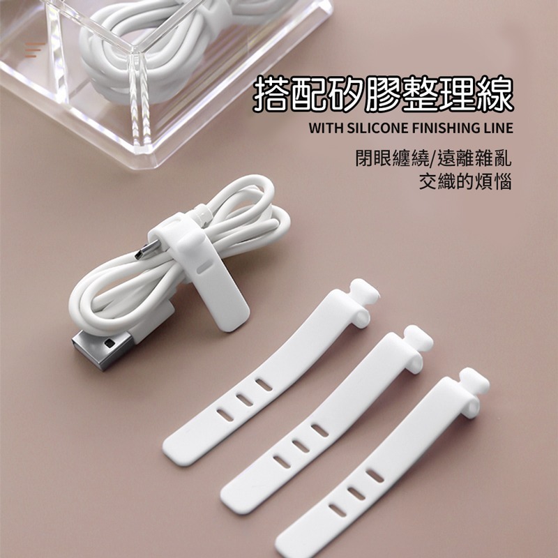 帶蓋充電線收納盒 八格收納盒 帶蓋收納盒 充電線收納盒 透明收納盒 收納盒 充電線整理盒 整理盒【SN0421】-細節圖5