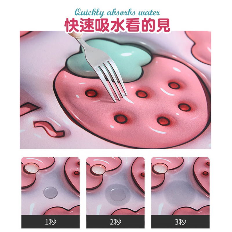 3D硅藻軟墊 可愛3D地墊 硅藻土地墊 硅藻土軟墊 吸水地墊 矽藻土 軟地墊 浴室地墊 地墊 腳墊【JJ0799】-細節圖4