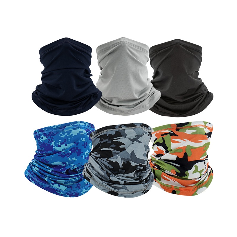 冰絲防曬頭巾 冰絲無痕面罩 夏季防曬 降溫 涼感 透氣 魔術頭巾 防曬面罩 外送必備 涼感面罩 圍脖【HW0080】-細節圖2