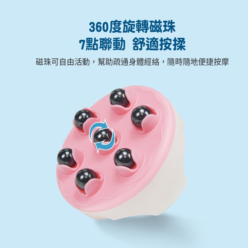 圓形滾珠按摩器 磁珠按摩 按摩器 滾輪按摩器 360度滾輪珠 全身按摩器 滾珠按摩 腿部按摩器 【JJ0684】-細節圖4