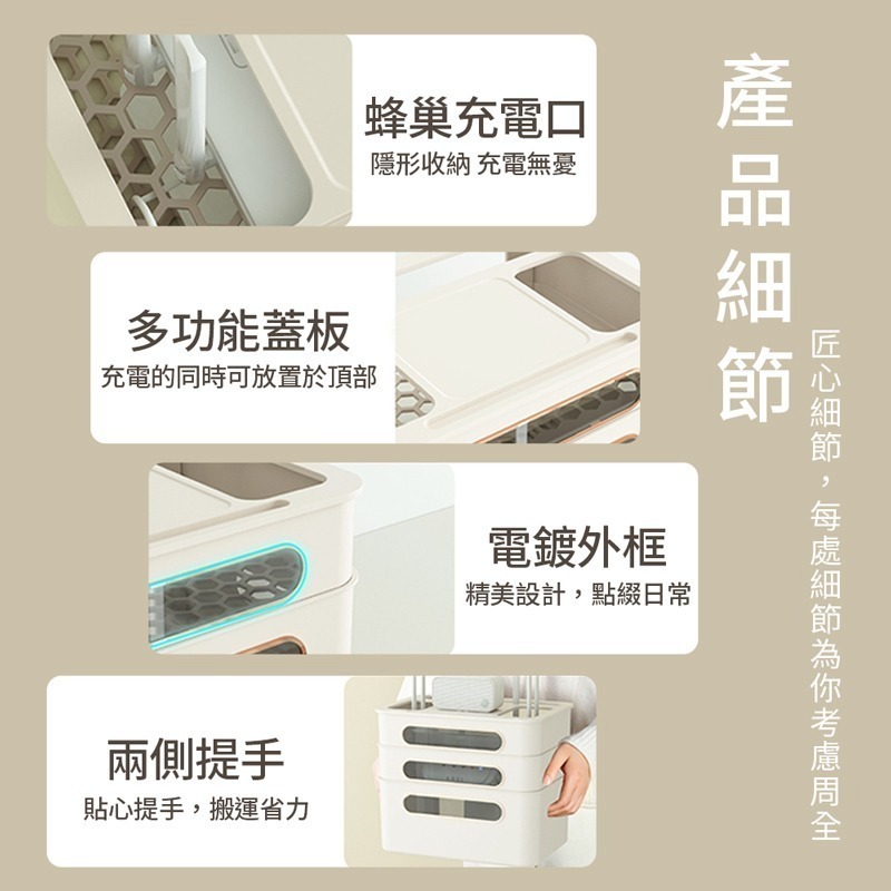 路由器收納盒 wifi分享器收納盒 數據機收納盒 置物盒 機上盒收納 延長線收納盒 免打孔線路整理盒【SN0788】-細節圖8