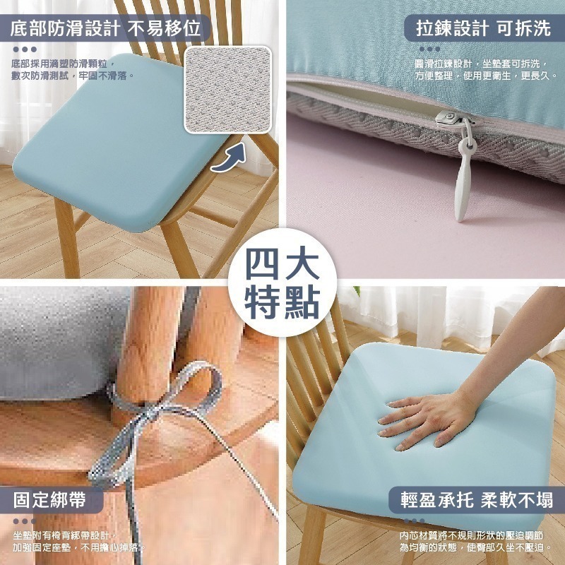 方形記憶棉坐墊 坐墊加厚 防滑顆粒 冰絲坐墊 水晶絨坐墊 軟墊 辦公椅墊 靠墊 座墊 記憶棉椅墊【JJ0807】-細節圖6