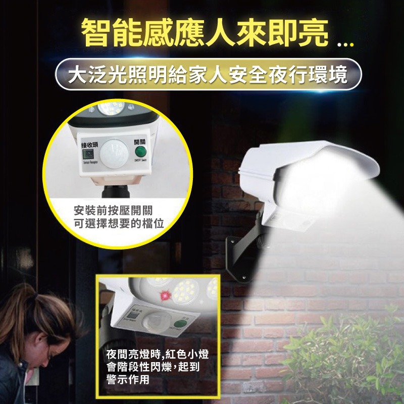 戶外感應燈 太陽能壁燈 人體感應 仿真監控燈  感應燈 太陽能感應燈 戶外燈 燈 監控燈【DZ0186】-細節圖5