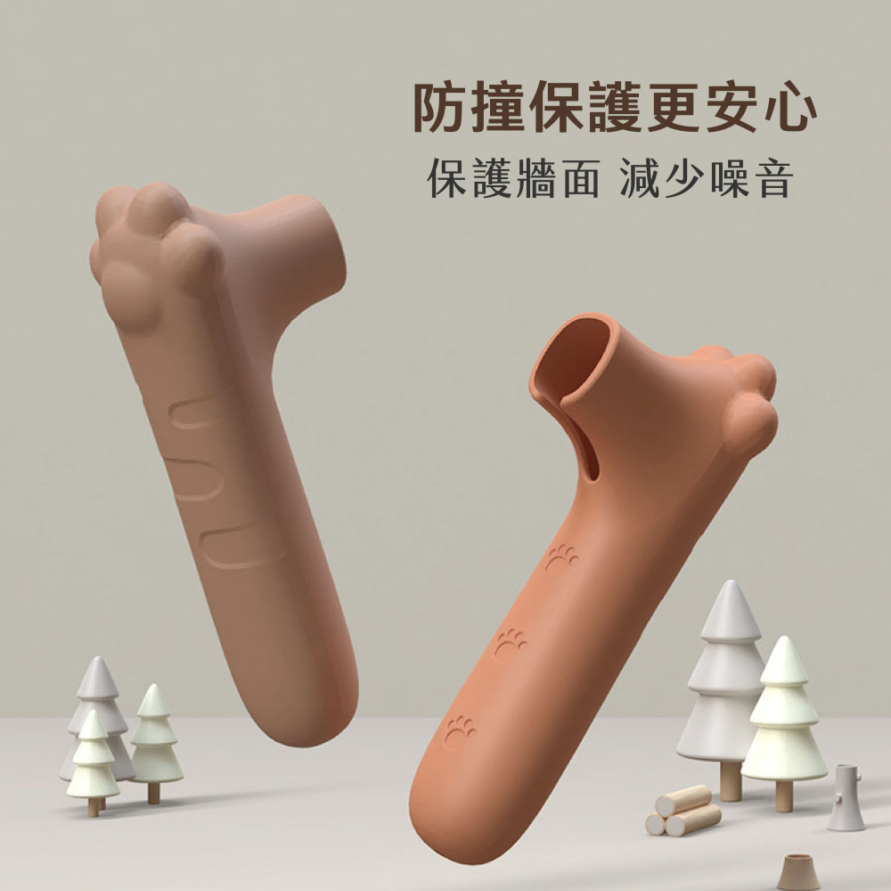 貓爪門把保護套 門把套 門把保護套 矽膠門把手 門把防撞套 靜音門把手 防撞墊 門擋 防撞【JJ0808】-細節圖2