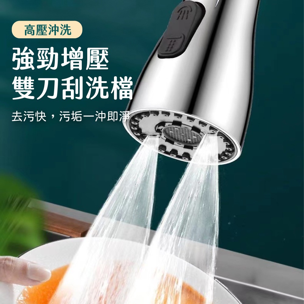 萬向噴頭 噴頭 水龍頭 廚房水龍頭 360度旋轉 增壓水龍頭 水龍頭花灑 水龍頭延伸器 起泡器【WY0246】-細節圖6