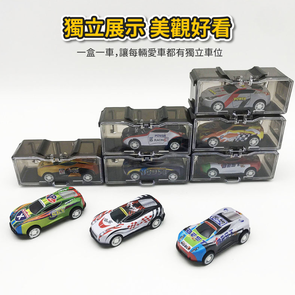 1:64 模型車展示盒 展示盒 收納盒 小汽車展示盒 模型車收納盒 風火輪小汽車 公仔模型展示盒【SN0795】-細節圖3