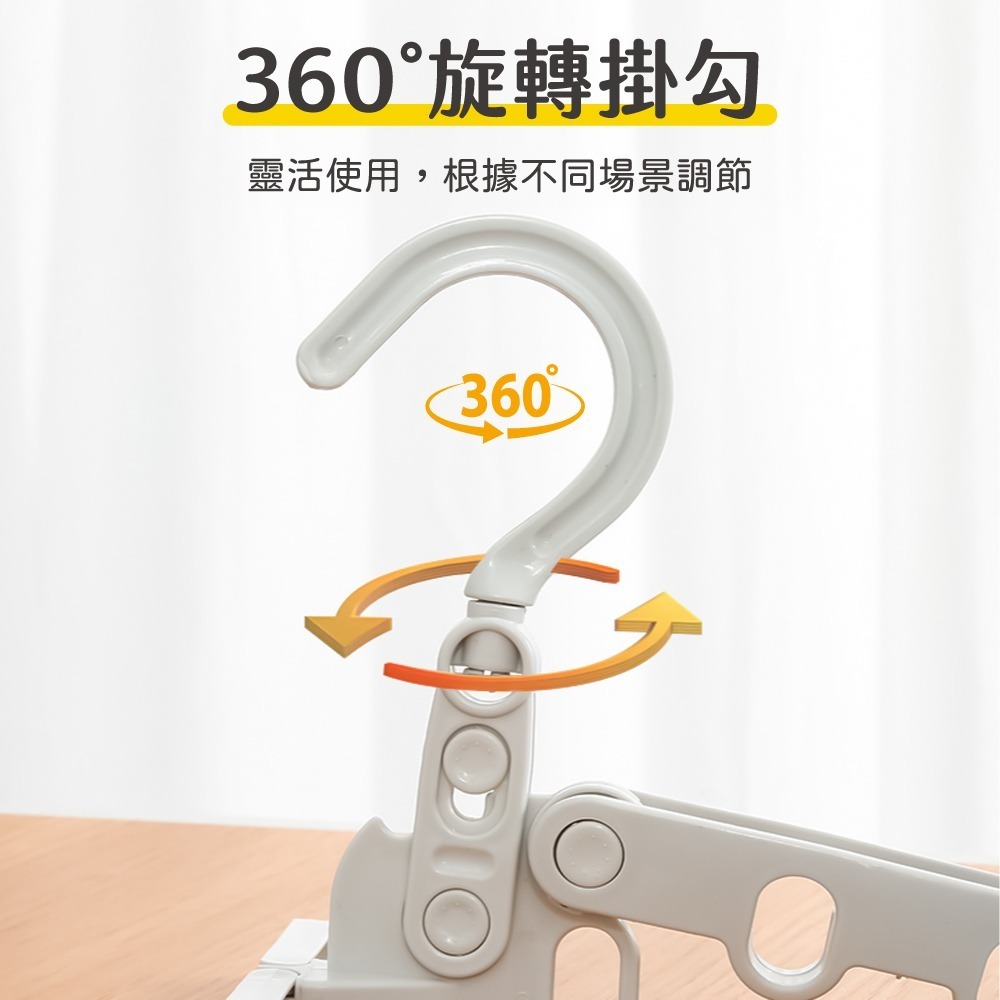 門後衣架 折疊5孔衣架 多孔衣架 摺疊衣架 旅行曬衣架 吊掛衣架 門上衣架 衣帽架 晾衣架 衣架【SN0800】-細節圖5