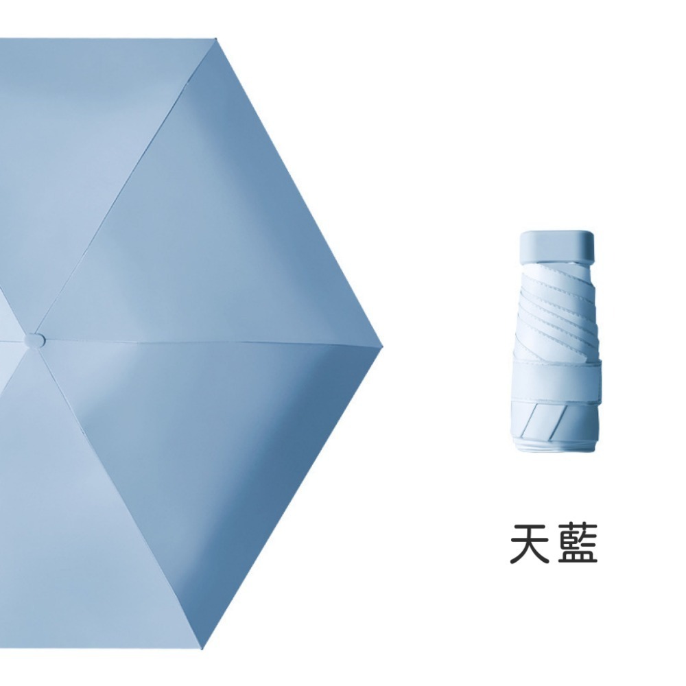 迷你口袋傘 迷你雨傘 摺疊傘 口袋傘 遮陽傘 抗UV傘 防曬傘 黑膠遮陽 雨傘 陽傘 晴雨兩用傘【HW0083】-規格圖9