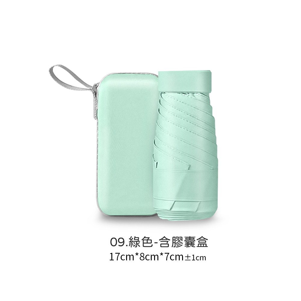 迷你口袋傘 迷你雨傘 摺疊傘 口袋傘 遮陽傘 抗UV傘 防曬傘 黑膠遮陽 雨傘 陽傘 晴雨兩用傘【HW0083】-規格圖9