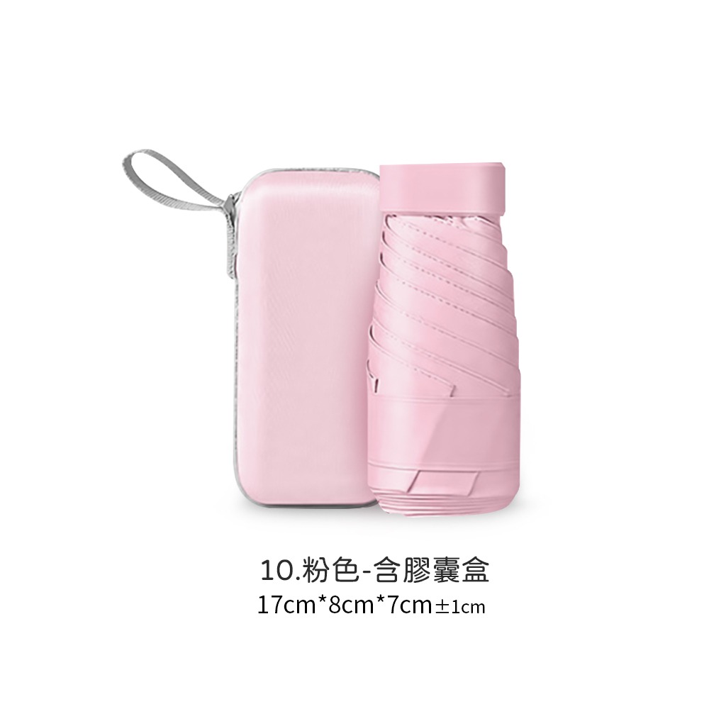 迷你口袋傘 迷你雨傘 摺疊傘 口袋傘 遮陽傘 抗UV傘 防曬傘 黑膠遮陽 雨傘 陽傘 晴雨兩用傘【HW0083】-規格圖9