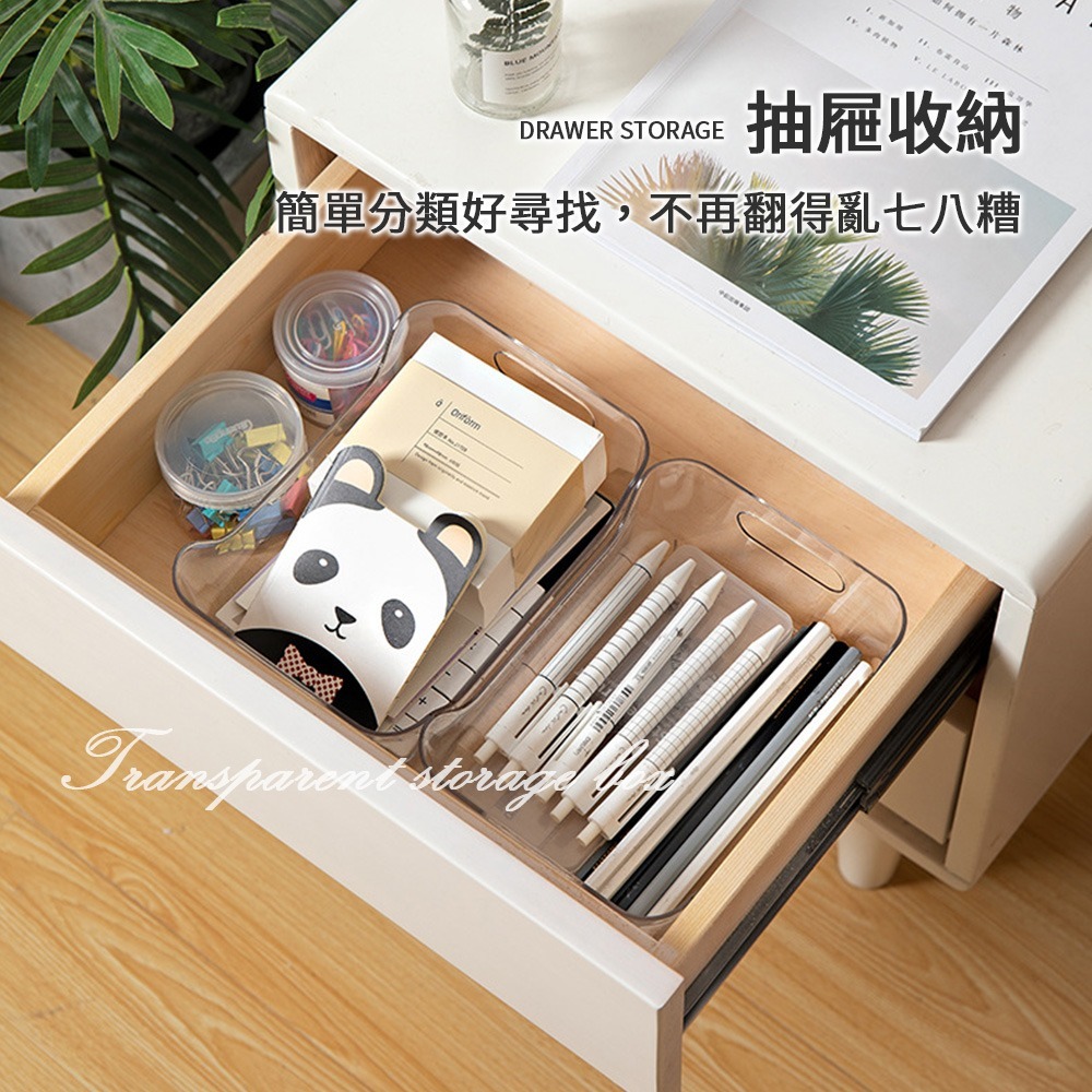 透明收納盒 塑膠籃 收納籃 收納盒 置物盒 塑膠收納籃 冰箱收納 雜物收納 廚房收納 浴室收納 PET【SN0808】-細節圖6