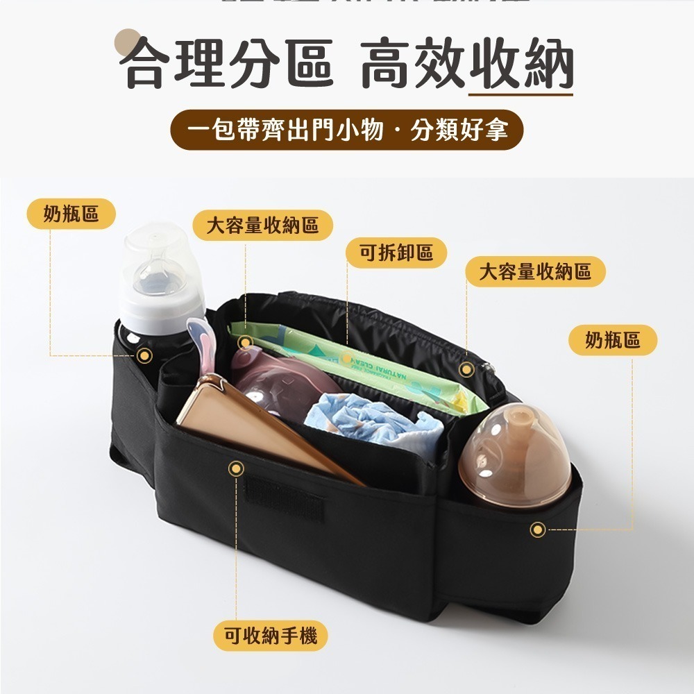推車袋 韓版爆款 奶瓶包 媽媽包 萬用袋 推車掛袋 推車掛包 推車置物袋 推車收納袋 嬰兒推車配件【SN0825】-細節圖3